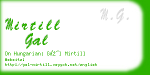 mirtill gal business card